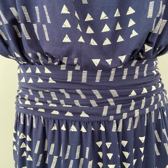 Lucky Brand "Live in Love" Blue Patterned Dress - Picture 3 of 4